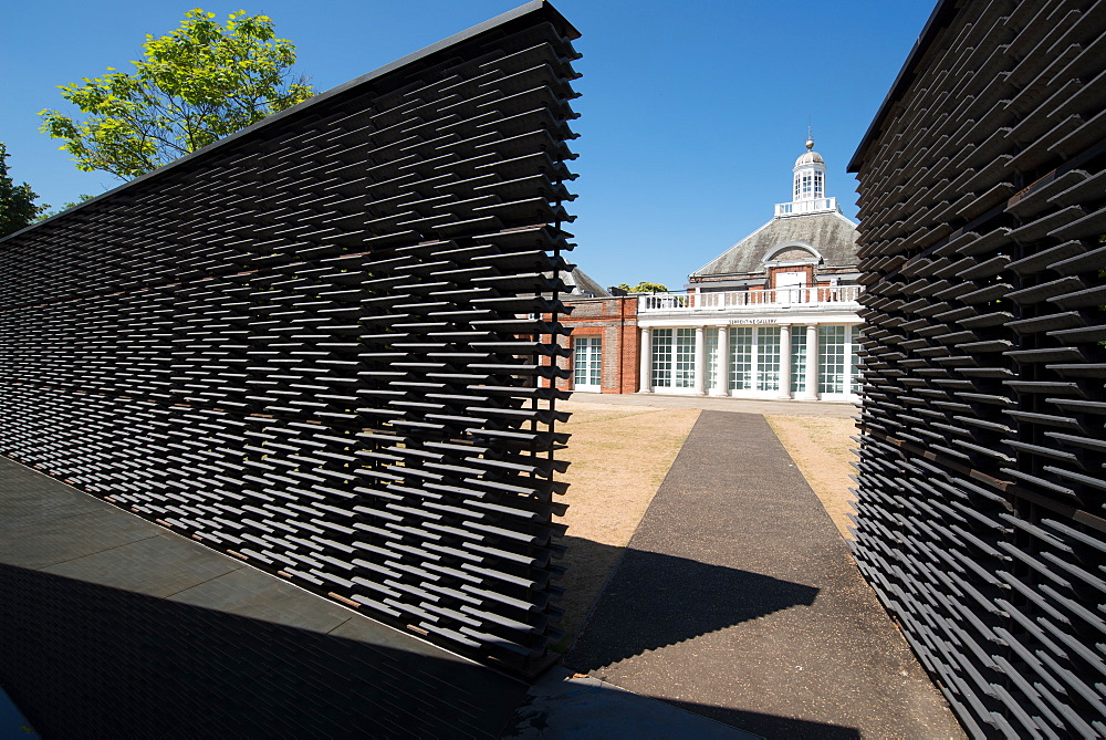 The 2018 Pavilion at the Serpentine Gallery, designed by Frida Escobedo, London, W2, England, United Kingdom, Europe