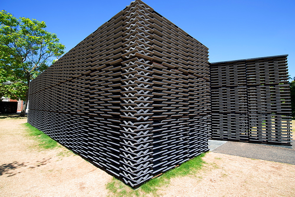 The 2018 Pavilion at the Serpentine Gallery, designed by Frida Escobedo, London, W2, England, United Kingdom, Europe