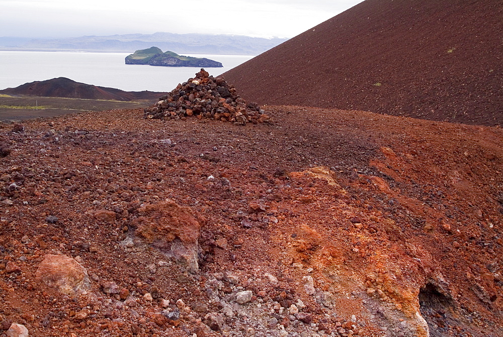 Eldfell Volcano, created in 1973, Heimaey, Westman Islands, Iceland, Polar Regions