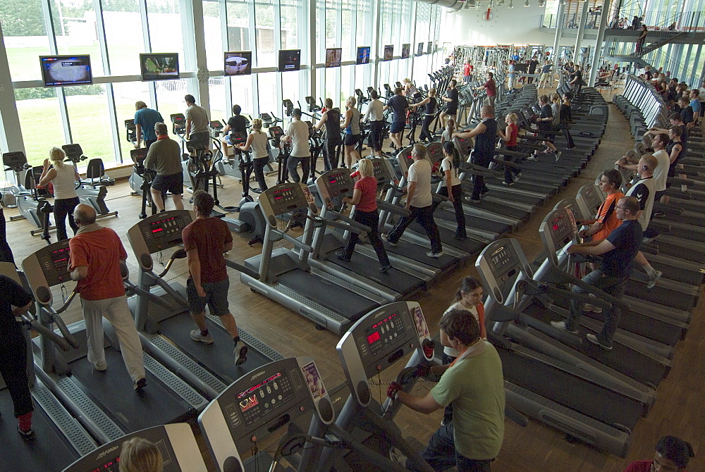 Laugar spa gym, Reykjavik, Iceland, Polar Regions