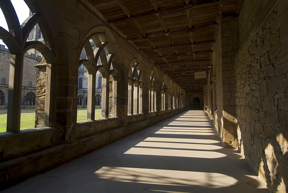 Cloisters, Durham Cathedral, UNESCO World Heritage Site, Durham, County Durham, England, United Kingdom, Europe