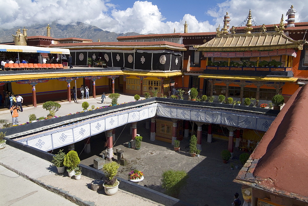 Jokhang Temple, the most revered religious structure in Tibet, Lhasa, Tibet, China, Asia