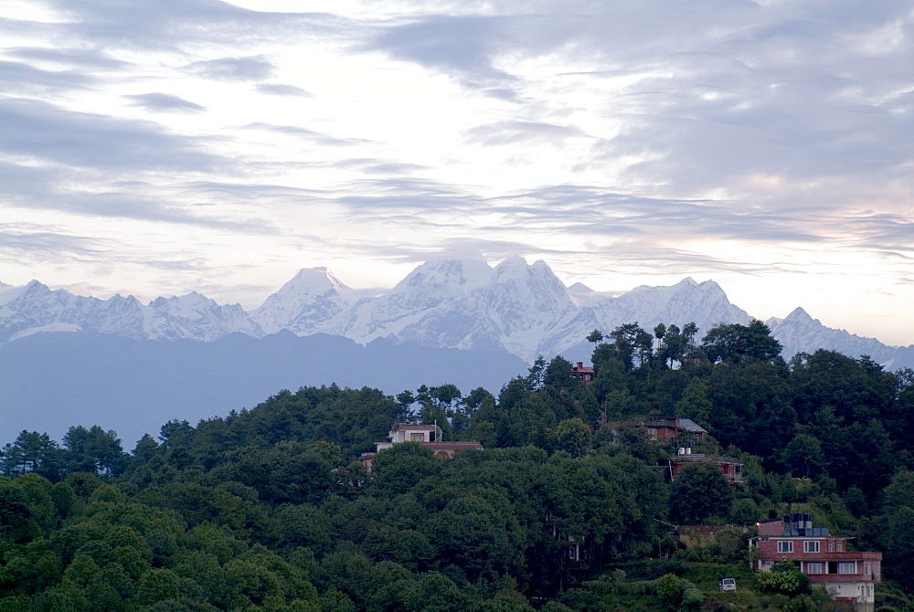 Himalaya view, Nagarkot, Nepal, Asia