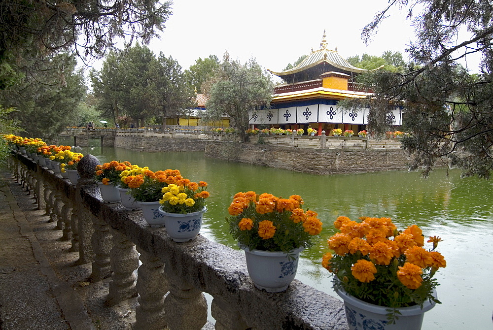 Dalai Lama's former summer palace, Lhasa, Tibet, China, Asia