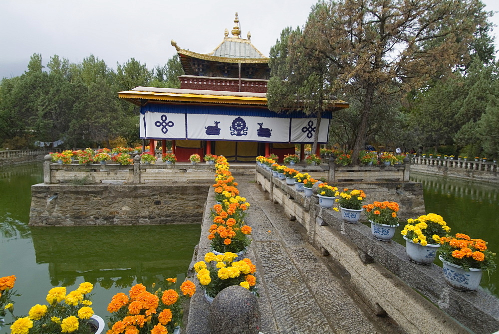 Dalai Lama's former summer palace, Lhasa, Tibet, China, Asia