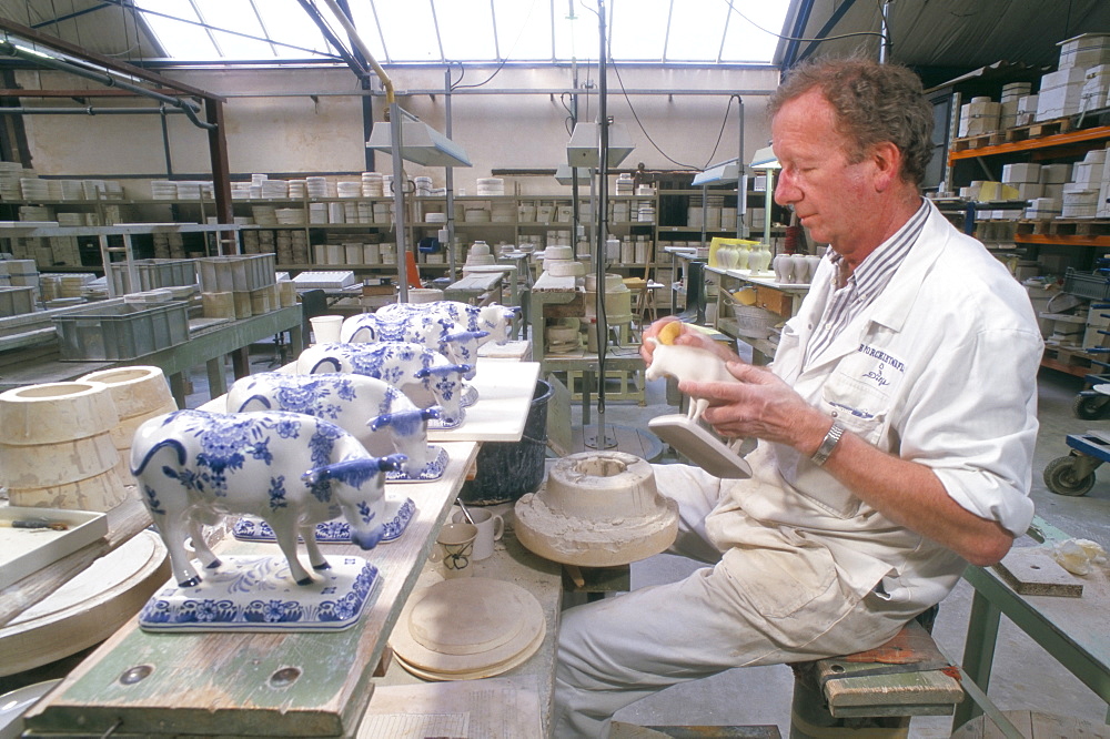 Pottery making, Delft, The Netherlands (Holland), Europe