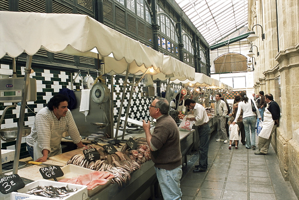 Fish market, Jerez de la Frontera, Andalucia, Spain, Europe