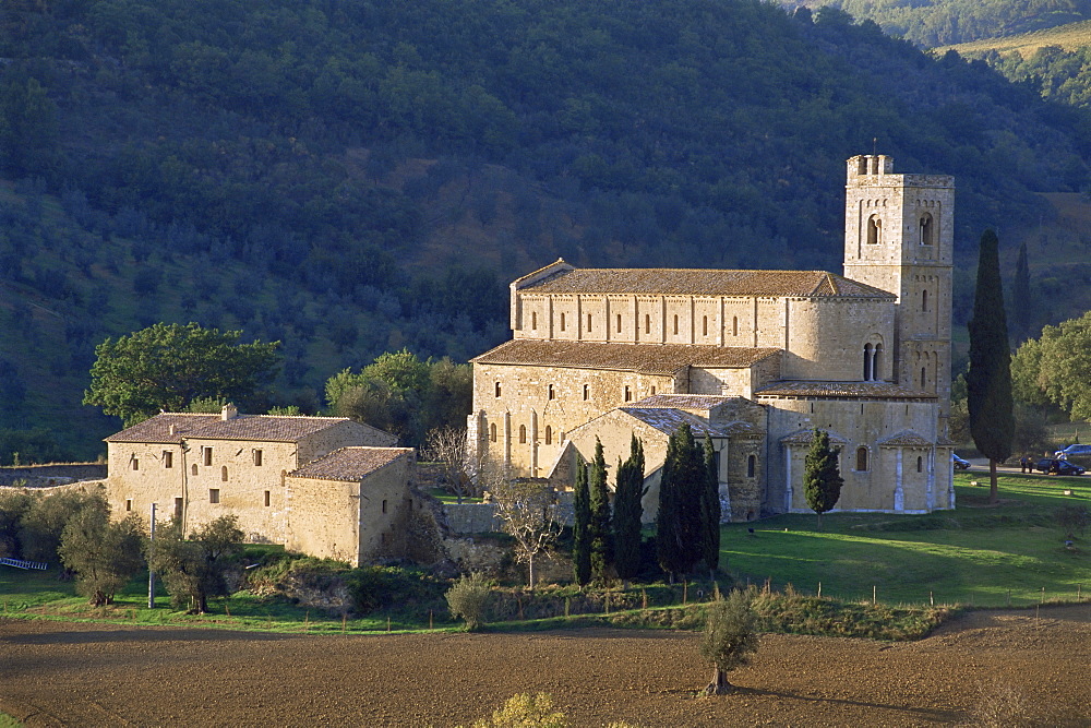 St. Antimo abbey, Montalcino, Tuscany, Italy, Europe