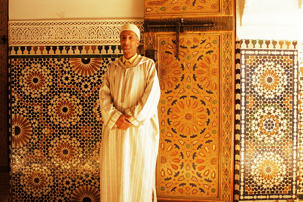 Mausoleum of Moulay Ismail, Meknes, Morocco, North Africa, Africa