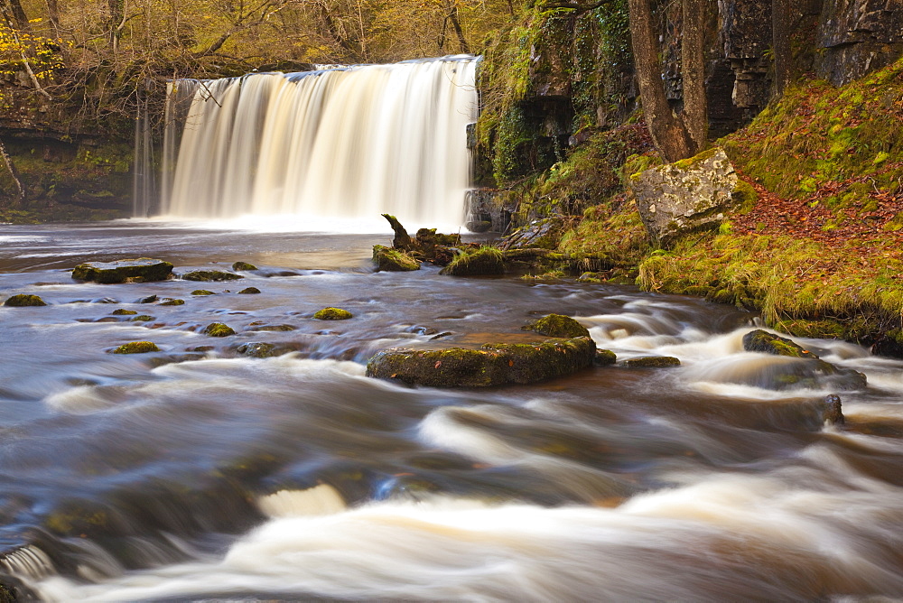 Sqwd Ddwli Waterfall, Brecon Beacons, Mid Wales, United Kingdom, Europe