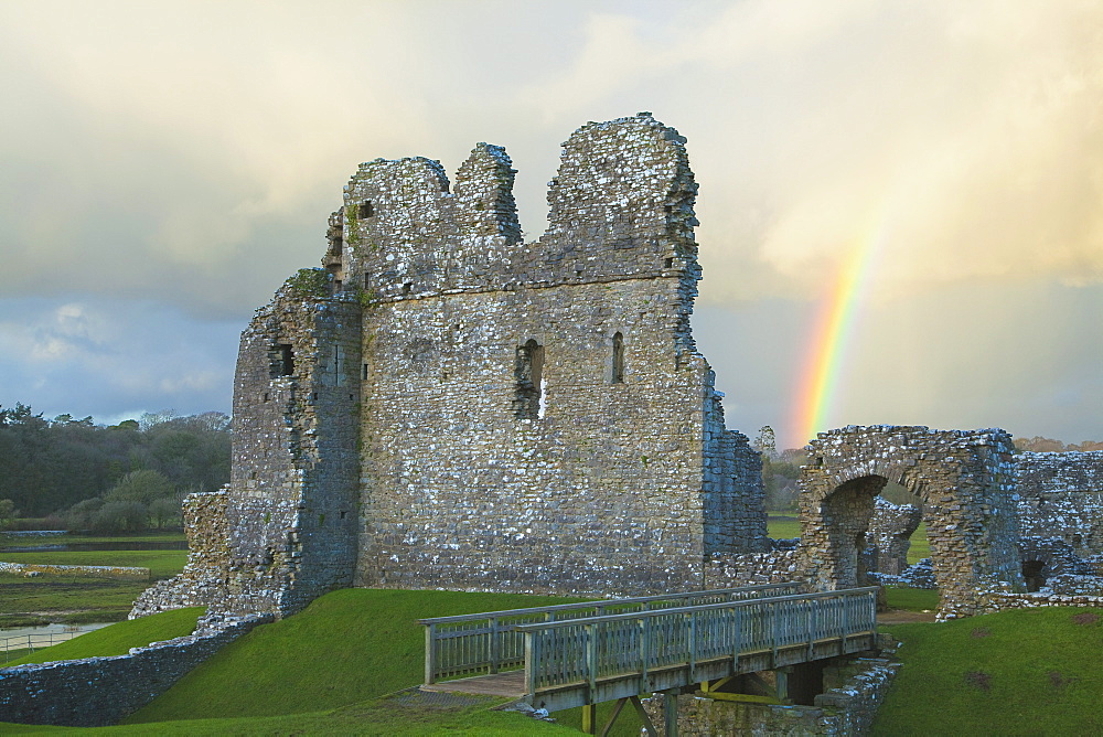 Ogmore Castle, Bridgend, Wales, U.K. 