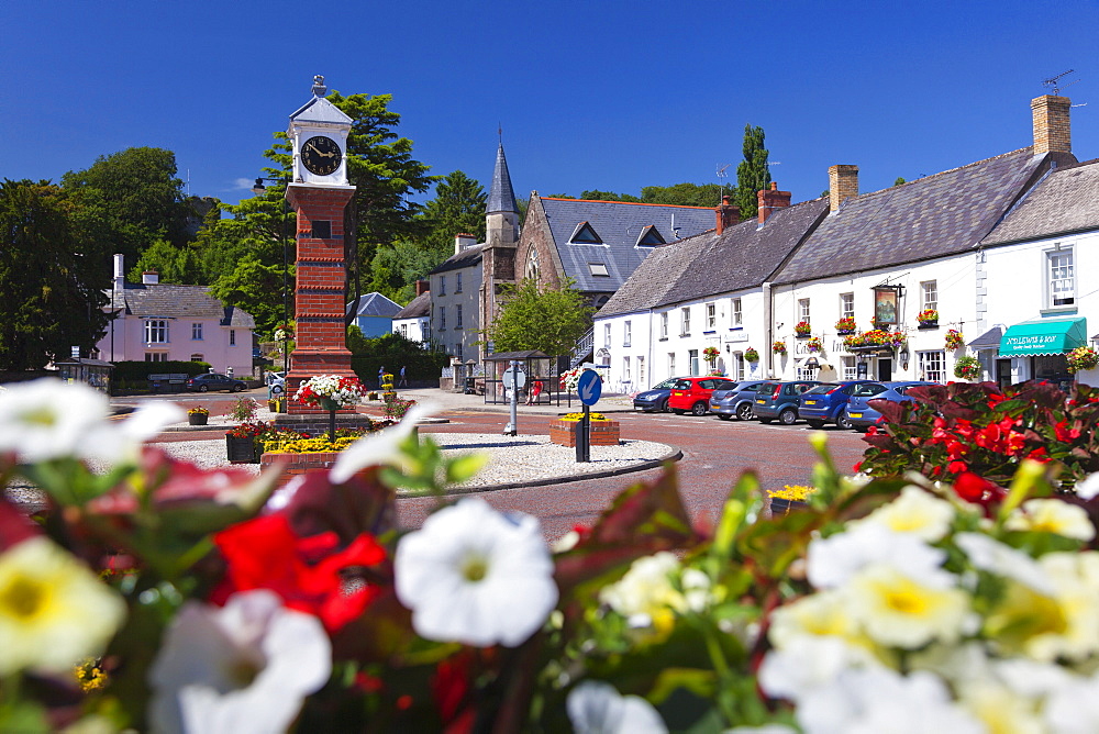 Usk Twyn Square, Usk, Monmouthshire, Wales, United Kingdom, Europe