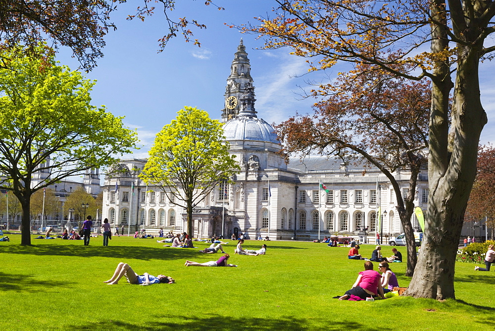 City Hall, Cardiff, Wales, United Kingdom, Europe