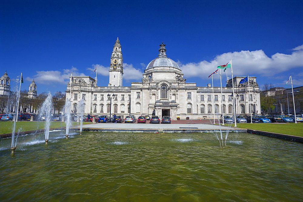 City Hall, Cardiff, Wales, United Kingdom, Europe