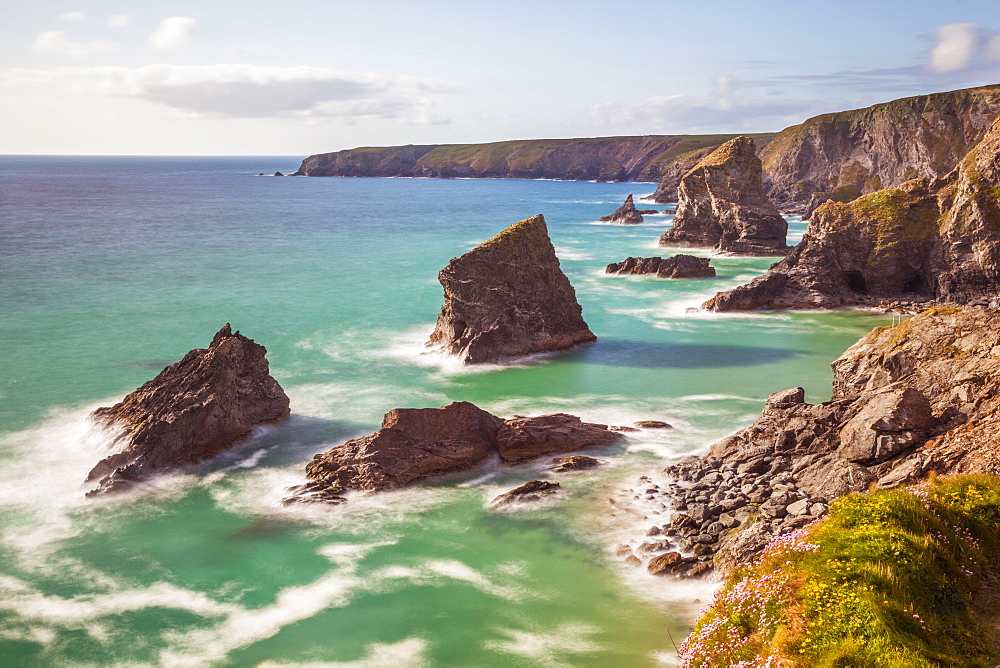 Bedruthan Steps, Newquay, Cornwall, England, United Kingdom, Europe