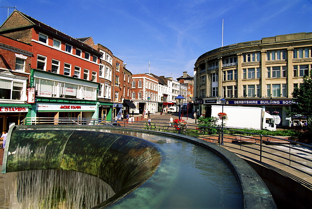 Iron Gate and Market Place, Derby, Derbyshire, England, United Kingdom, Europe