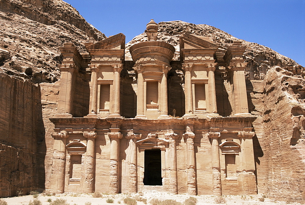 Ad-Dayr (the Monastery), Petra, UNESCO World Heritage Site, Jordan, Middle East