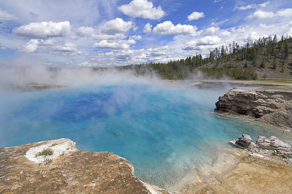 Excelsior Pool, Midway Geyser Basin, Yellowstone National Park, UNESCO World Heritage Site, Wyoming, United States of America, North America