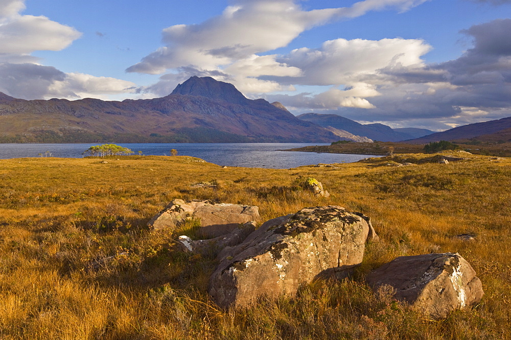 Slioch and Loch Maree, Wester Ross, north west Scotland, United Kingdom, Europe