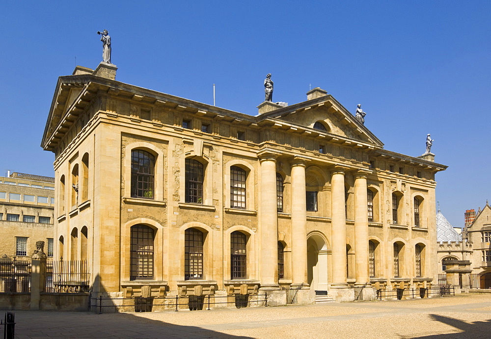 The Clarendon Building built by Nicholas Hawksmoor in 1711, Broad Street, Oxford, Oxfordshire, England, United Kingdom, Europe