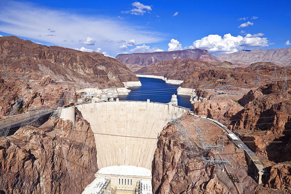 Hoover Dam, Lake Mead Reservoir, Boulder City, Nevada, United States of America, North America 