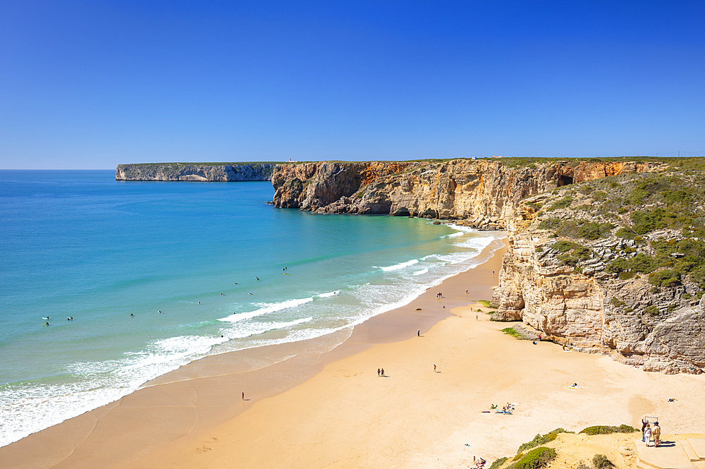 Beliche beach (Praia do Beliche), Sagres, Algarve, Portugal, Europe