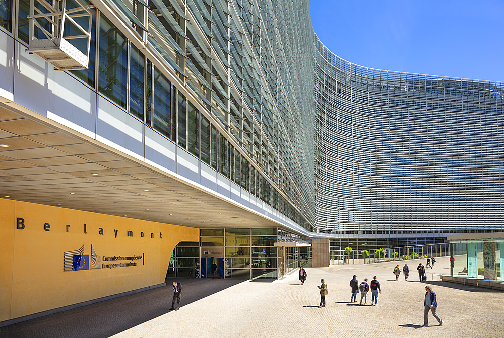 European Commission headquarters building, EU Berlaymont Building, Brussels, Belgium, Europe