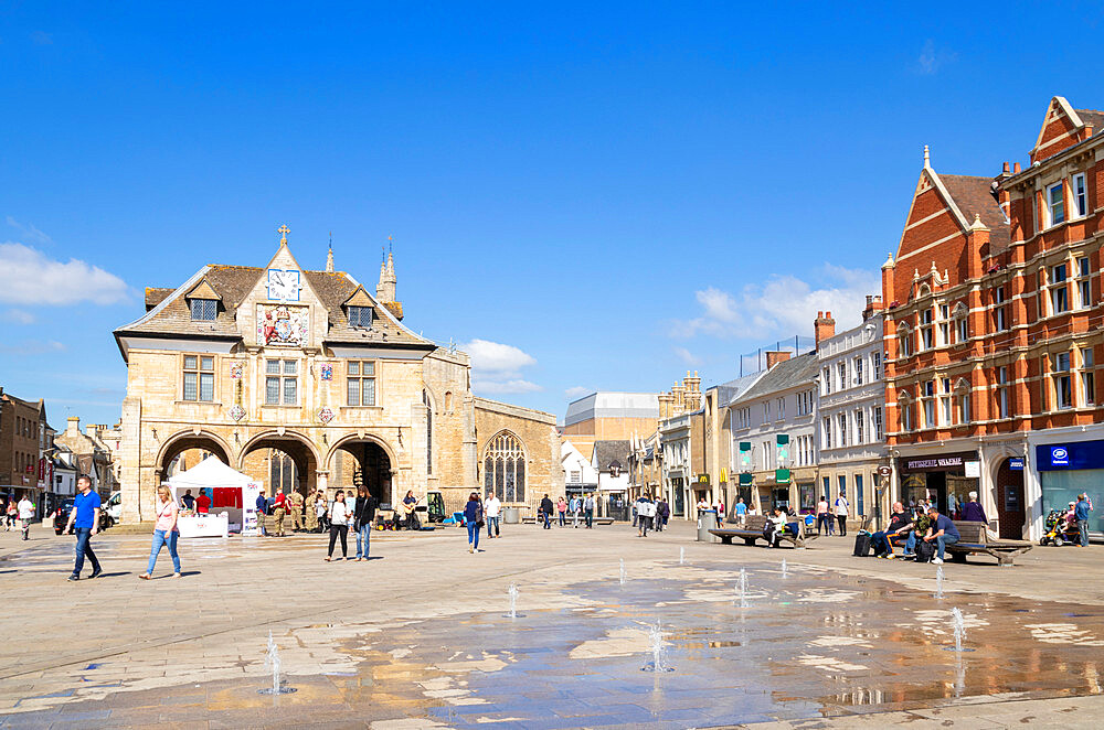 Peterborough Guildhall, Cathedral Square, Peterborough, Cambridgeshire, England, United Kingdom, Europe