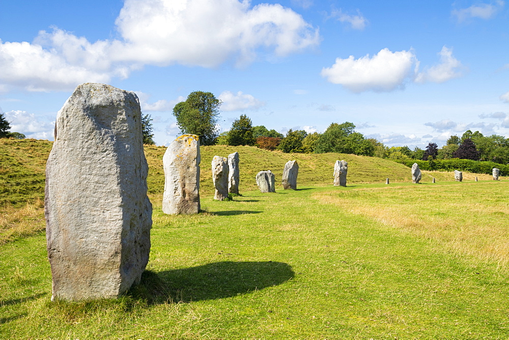 Standing stones at Avebury stone circle, Neolithic stone circle, UNESCO World Heritage Site, Avebury, Wiltshire, England, United Kingdom, Europe