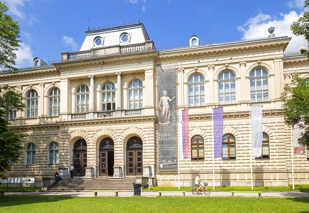 Slovenian Museum of Natural History and the National Museum of Slovenia, front entrance, Ljubljana, Slovenia, Europe