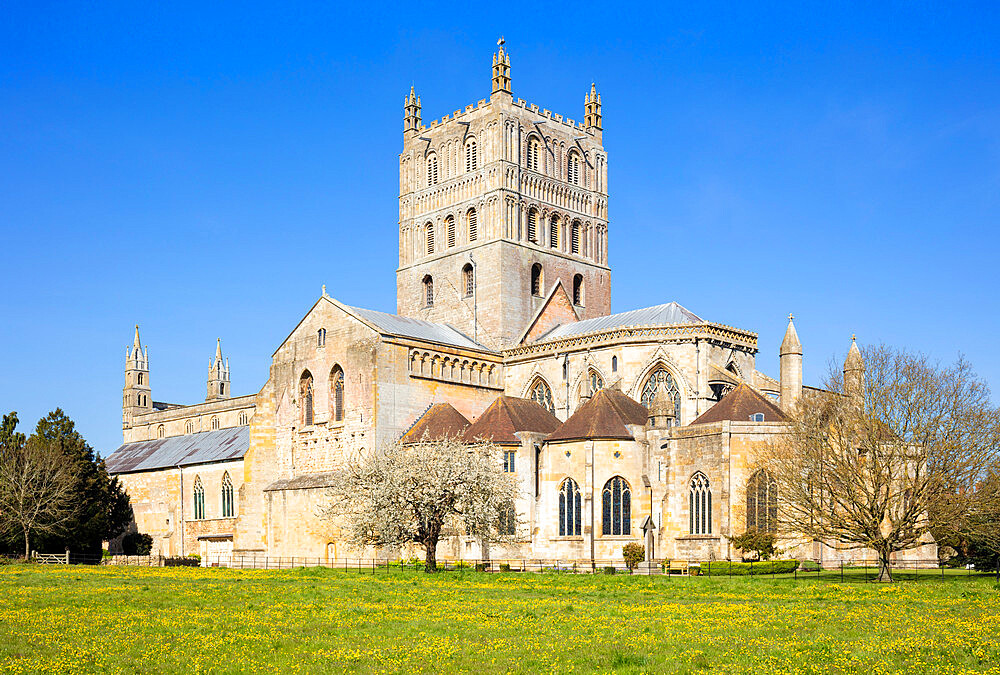 Tewkesbury Abbey (The Abbey Church of St. Mary the Virgin), Tewkesbury, Gloucestershire, England, United Kingdom, Europe