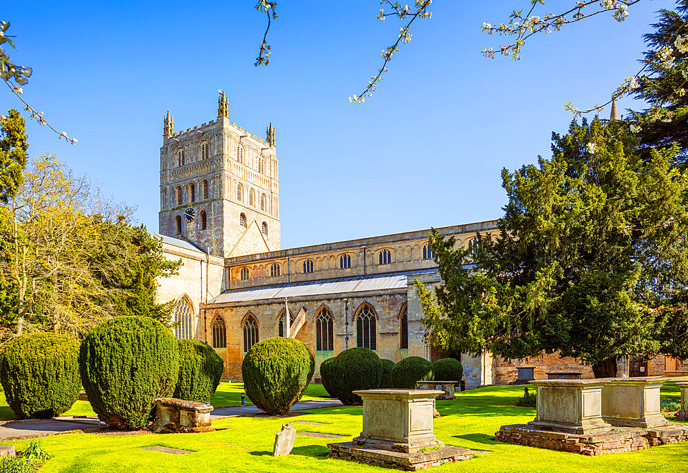 Tewkesbury Abbey (The Abbey Church of St. Mary the Virgin), Tewkesbury, Gloucestershire, England, United Kingdom, Europe