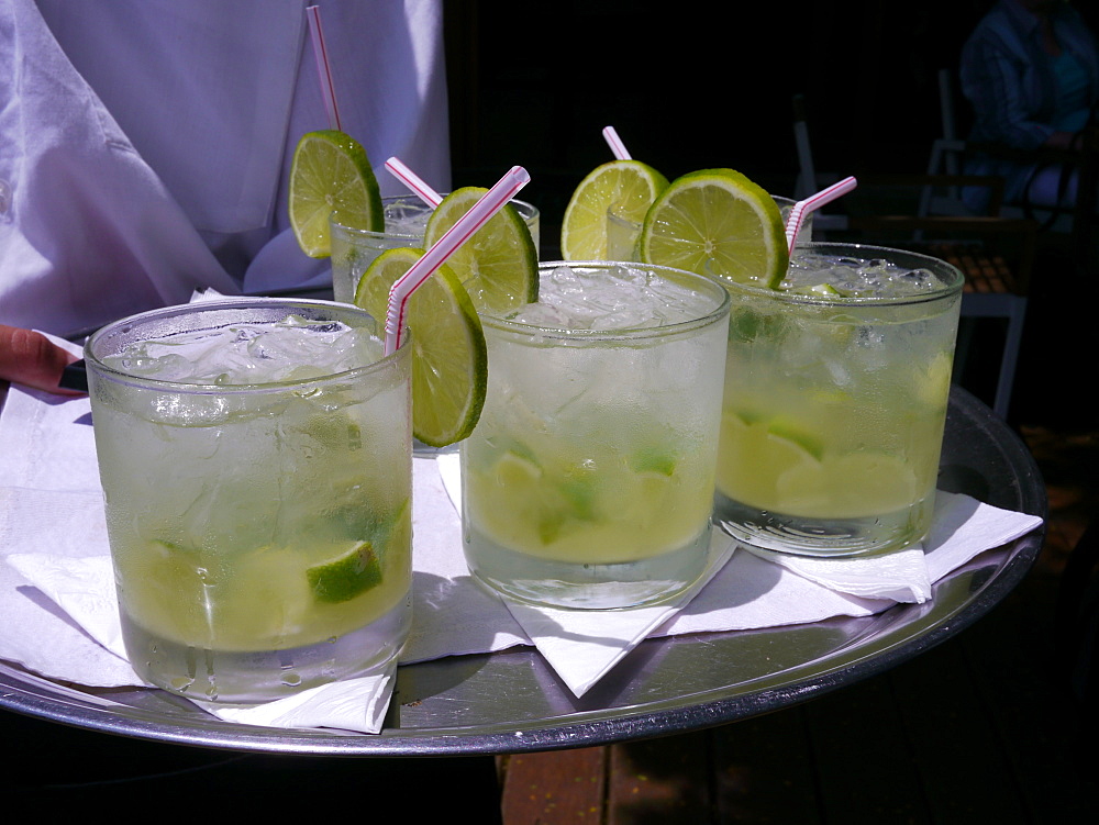 Glasses of Caipirinha, Minas Gerais, Brazil, South America