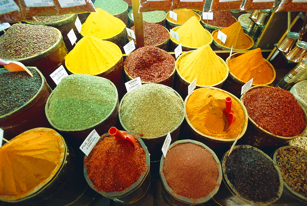 Spices, Grand Bazaar, Istanbul, Turkey, Eurasia