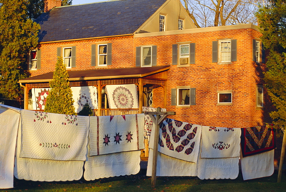 House in Amish village, Lancaster County, Pennsylvania, USA