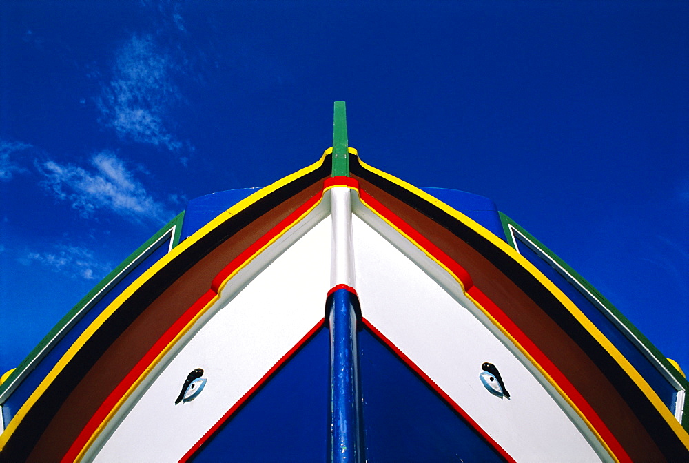 Painted boat detail, Malta