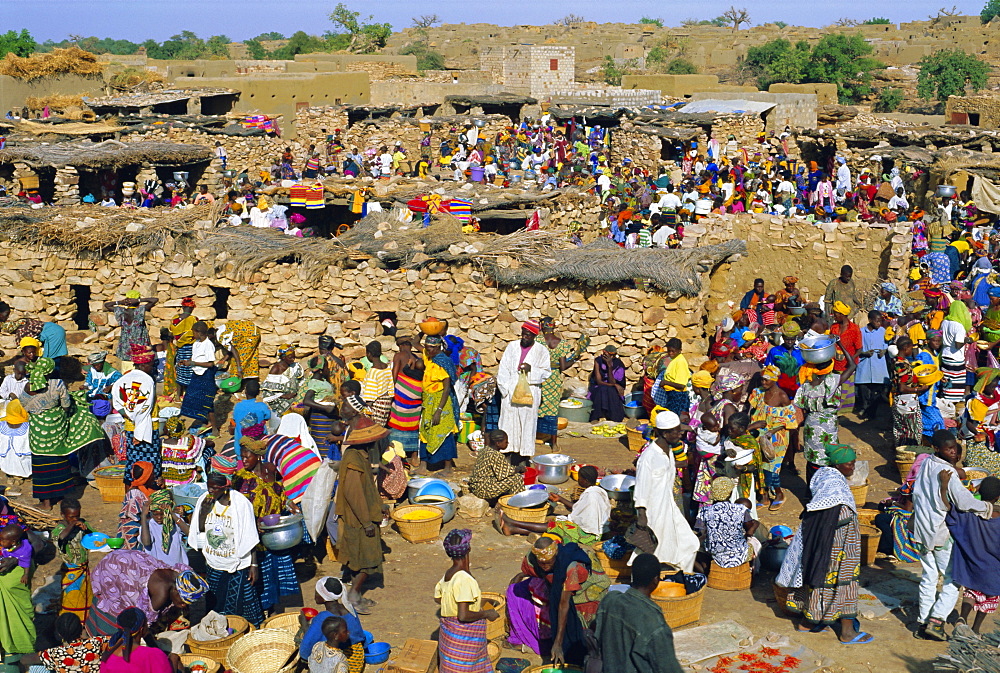 Market, Dogon region, Sanga, Mali, Africa