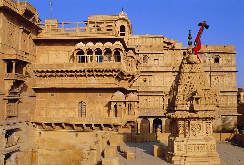 Raj Mahal palace, Jaisalmer, Rajasthan, India, Asia