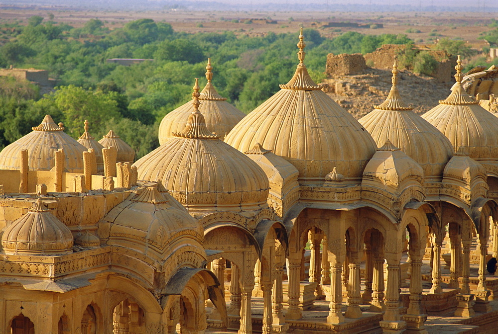 Maharajah's cenotaph, Jaisalmer, Rajasthan, India, Asia