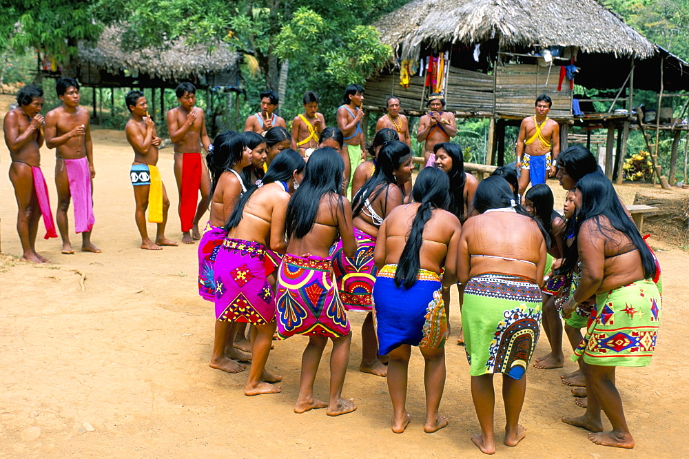 Embera Indians, Chagres National Park, Panama, Central America