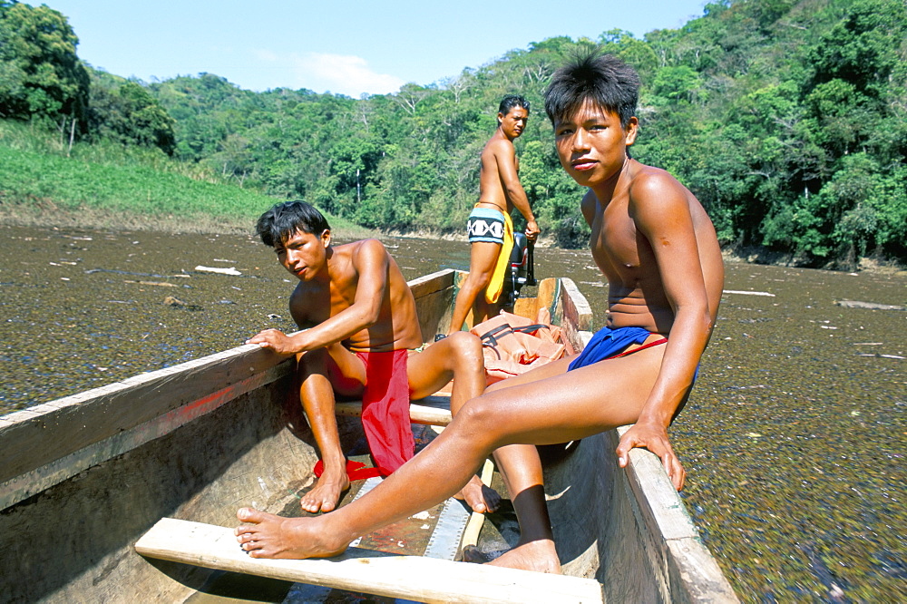 Embera Indians, Chagres National Park, Panama, Central America