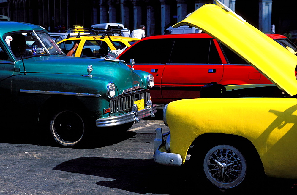 American cars, Havana, Cuba, Central America