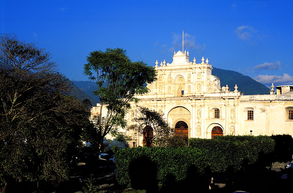 Cathedral, Mayor square, Antigua, Guatemala, Central America