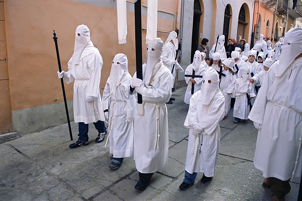 Holy Week, Iglesias, Sardinia, Italy, Europe