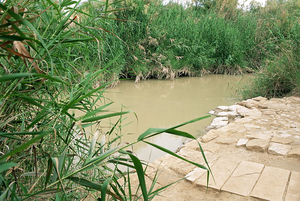 Location on the Jordan River where Jesus was baptised, Bethany, Jordan, Middle East