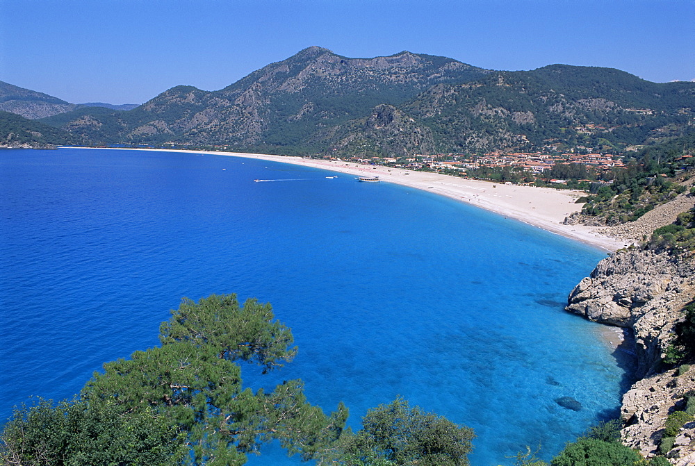 Bay of Oludeniz (Olu Deniz), Fethiye, Lycia, Anatolia, Turkey, Asia Minor, Asia