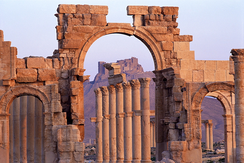 Monumental arch, Palmyra, UNESCO World Heritage Site, Syria, Middle East