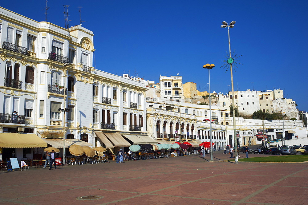 Espagne Street on the seafront, Tangier, Morocco, North Africa, Africa