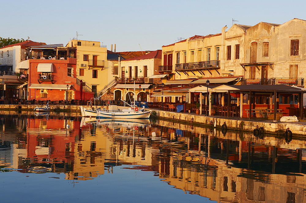 Venetian port of Rethymnon, Crete, Greek Islands, Greece, Europe