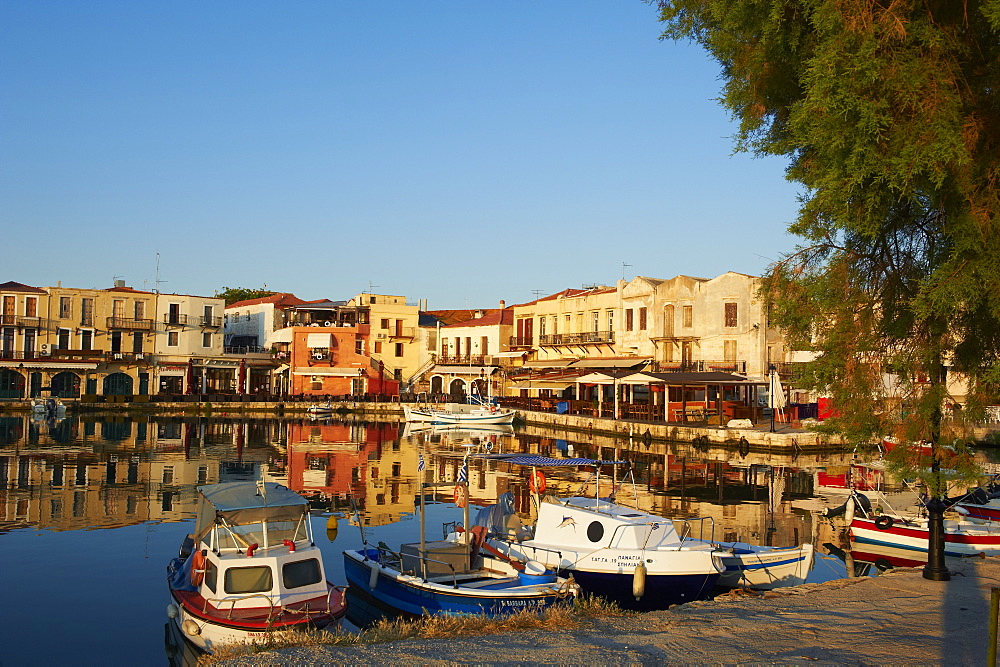 Venetian port of Rethymnon, Crete, Greek Islands, Greece, Europe